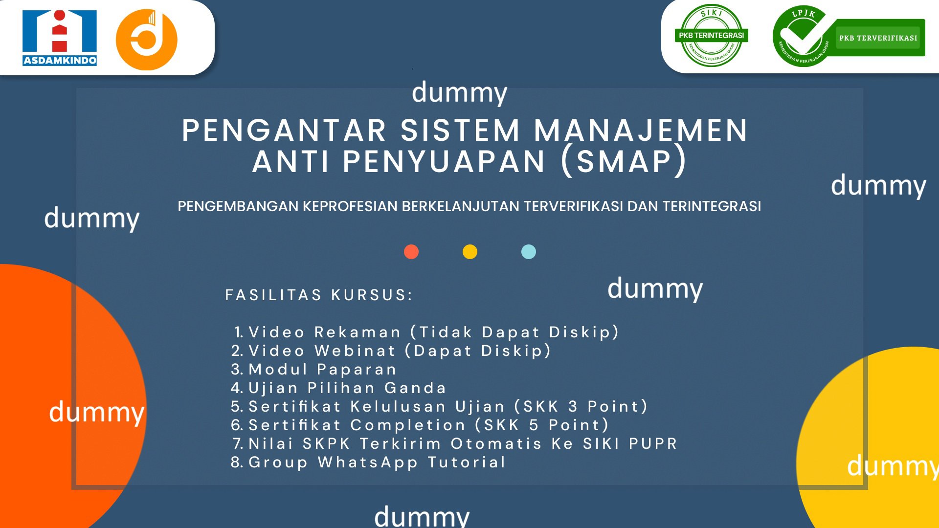 (dummy) Pengantar Sistem Manajemen Anti Penyuapan (SMAP)
