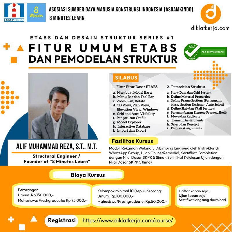 Fitur Umum ETABS dan Pemodelan Struktur