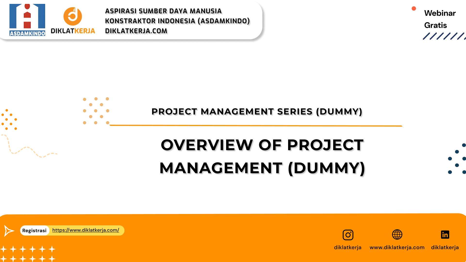 Overview of Project Management (dummy)