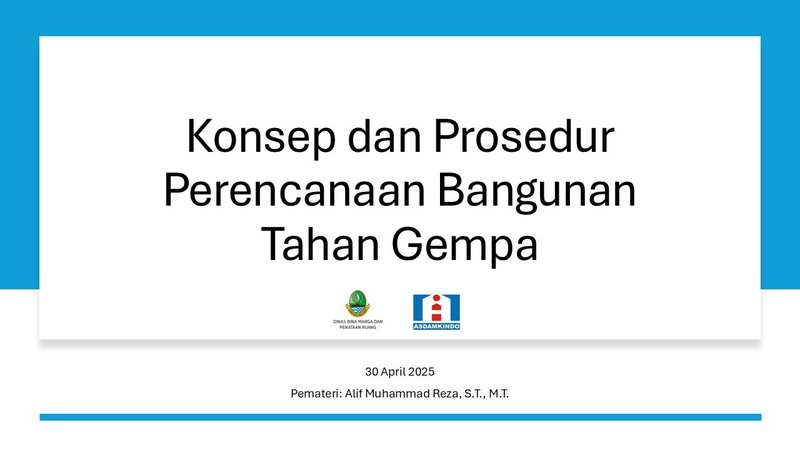 Konsep dan Prosedur Perencanaan Bangunan Tahan Gempa